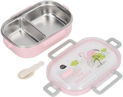 Contenitore Isolato in Acciaio Inossidabile per Picnic e Scuola - Borsa con Compartimenti Portatile - Dimensioni 21,5 x 15 x 6,5 cm