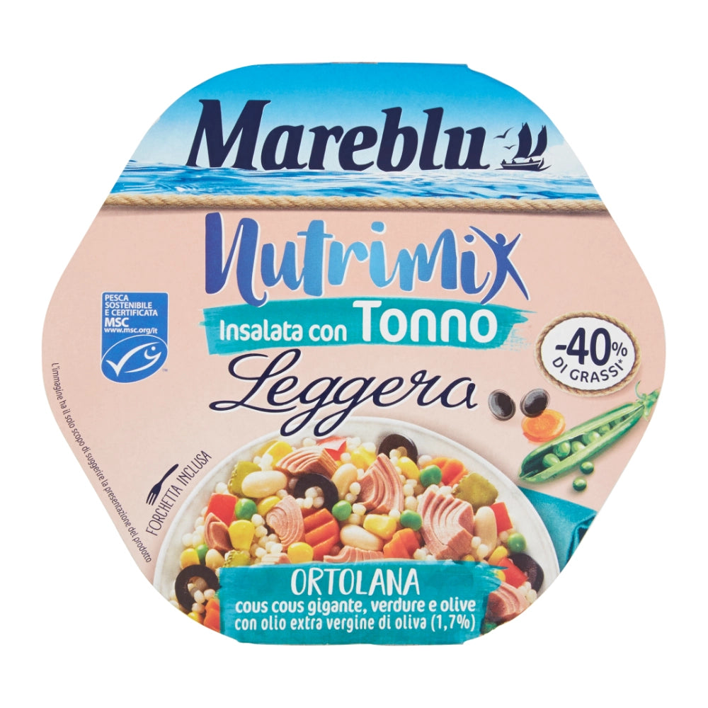 Mareblu le specialita leggere ortolana insalata con tonno formato da 220 grammi