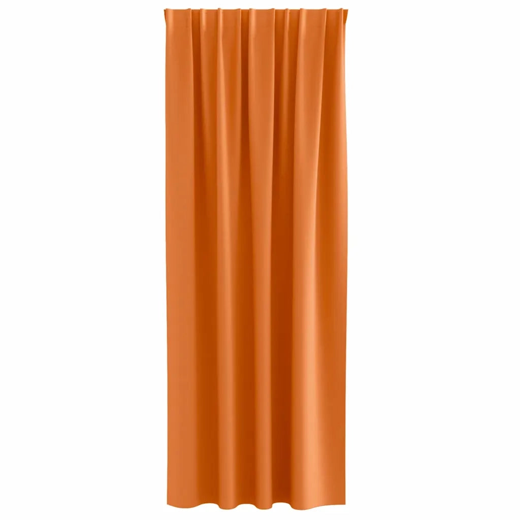 Tende Blackout con Anelli 2 pcs Arancione Vivo 260 x 140 cm 4107512