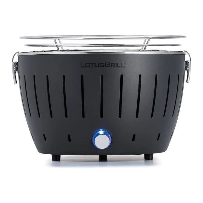 LotusGrill G-AN-280 G280 Grill Carbone 1 Fornello Diametro Cottura 26 cm Peso 2.8 Kg colore Antracite Grigio