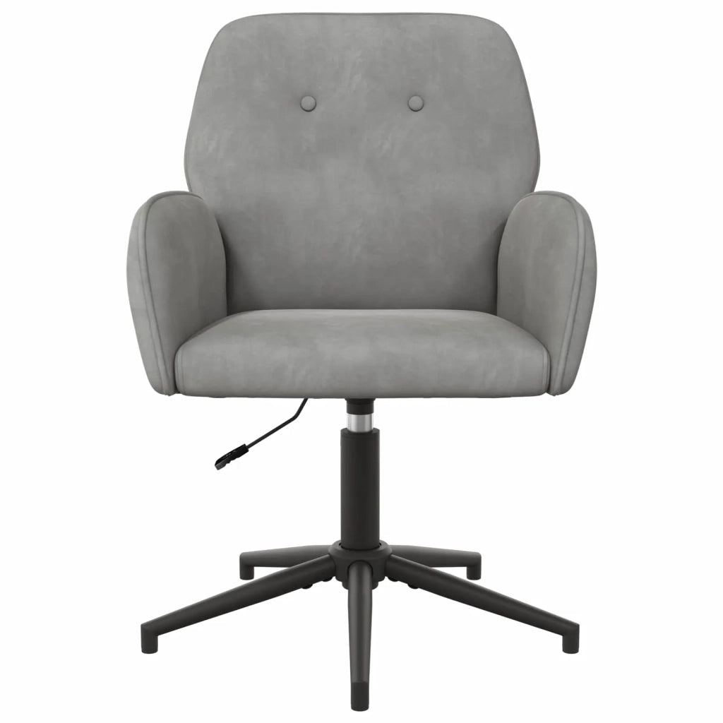 Sedie da scrivania girevoli 4 pz 54 x 55 x 90 cm Grigio Chiaro 3428329