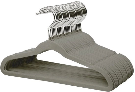 Hangers per bambini con maniglia antiscivolo - 35 cm - 360° girabili - 32 pezzi