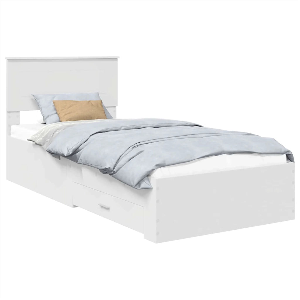Struttura del letto Bianco 90 x 190 cm Legno multistrato 3408308
