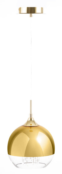 Lampada pendente Pendant in Metallo Fermi Oro