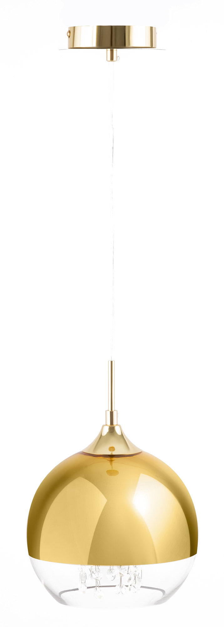 Lampada pendente Pendant in Metallo Fermi Oro