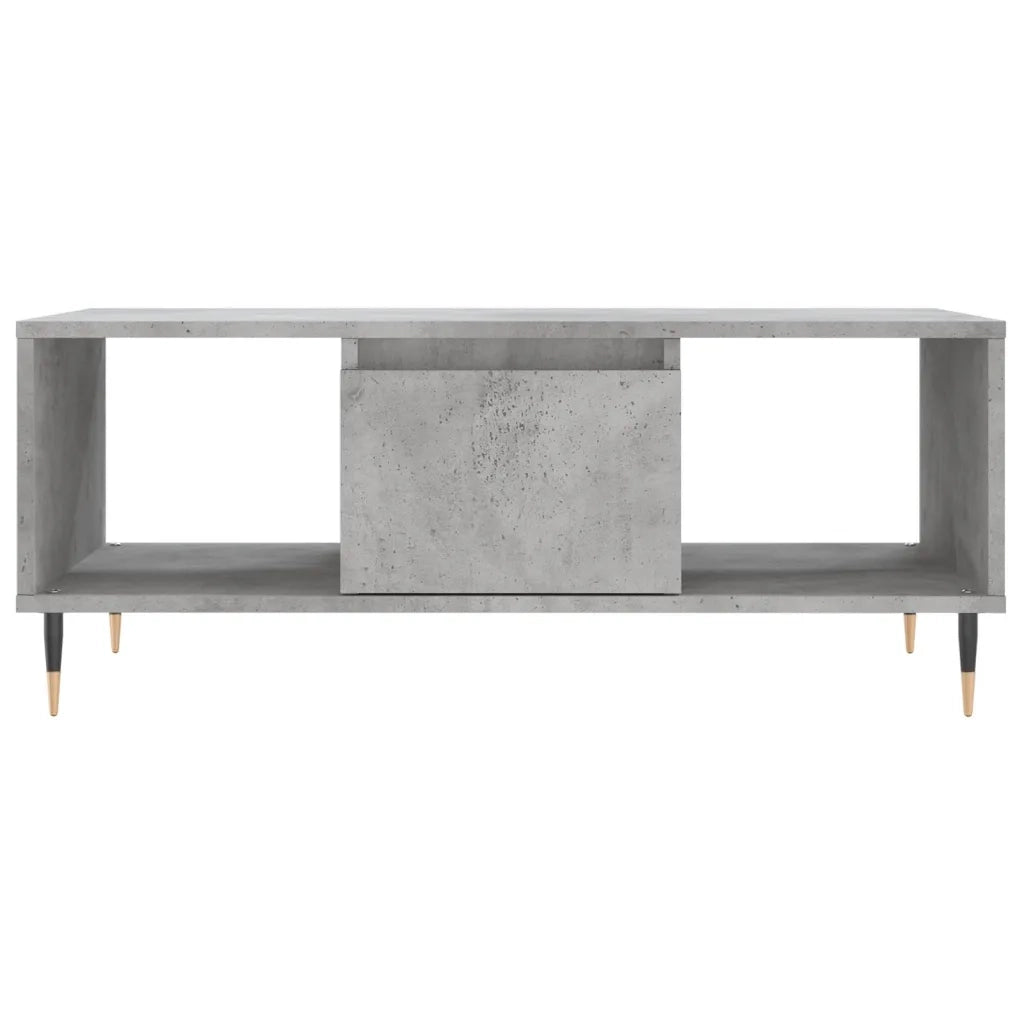 Tavolino salotto | Tavolino da caff¨¨ | Tavolino da Soggiorno Grigio Cemento 90x50x36,5 cm Legno Multistrato