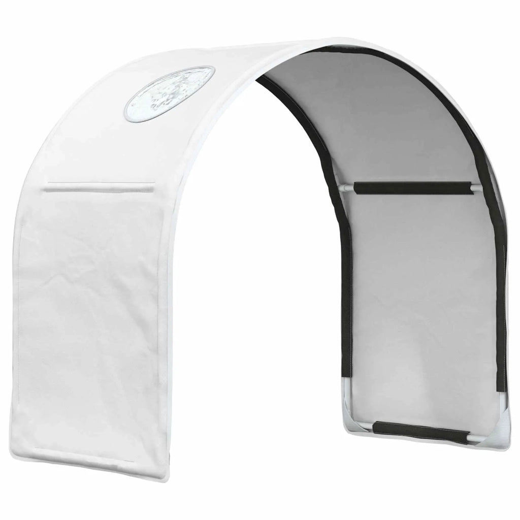Tunnel per Letto 2 pcs Bianco 211 x 52,5 x 2 cm Poliestere 893708