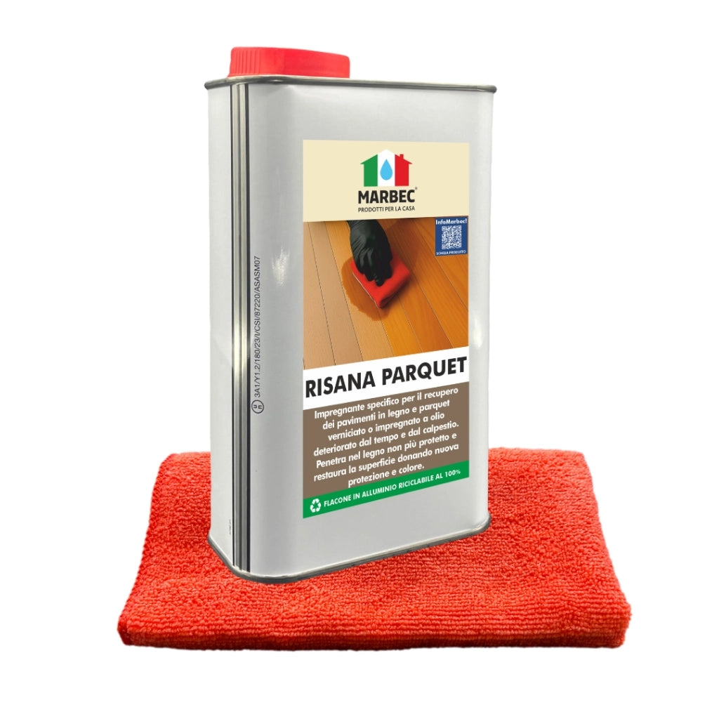 KIT RESTAURA LEGNO VERNICIATO LUCIDO Set Restauro ravviva e protegge parquet verniciato