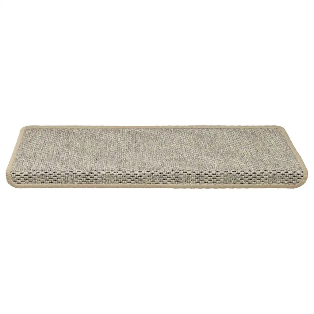 Tappeti Autoadesivi Scale Aspetto Sisal 15 pz 65x25cm Grigi cod mxl 73704