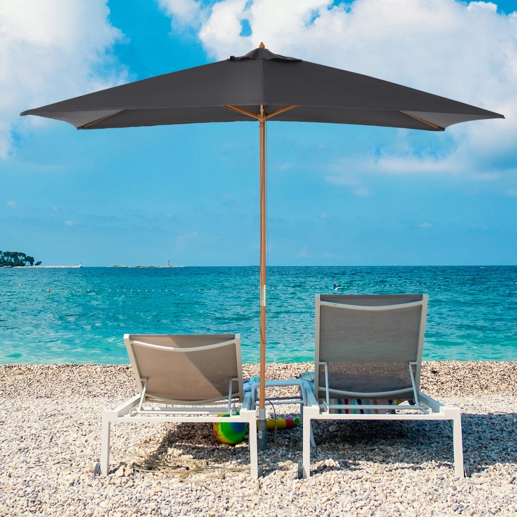 Parasol Rettangolare ¨C zephmum ¨C Grigio 300x200x250 cm