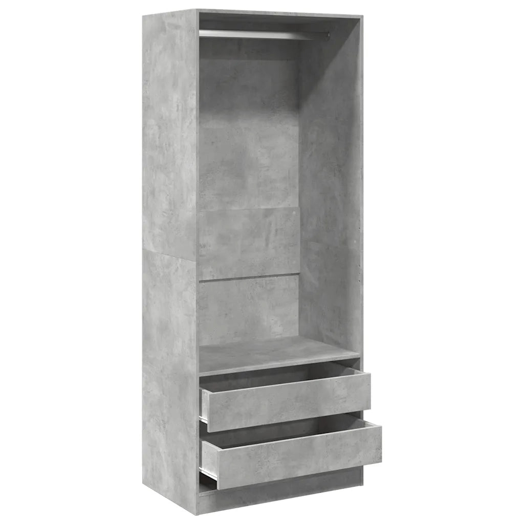 Armadio Grigio Cemento 80x50x200 cm in Legno Multistrato CFW5530753
