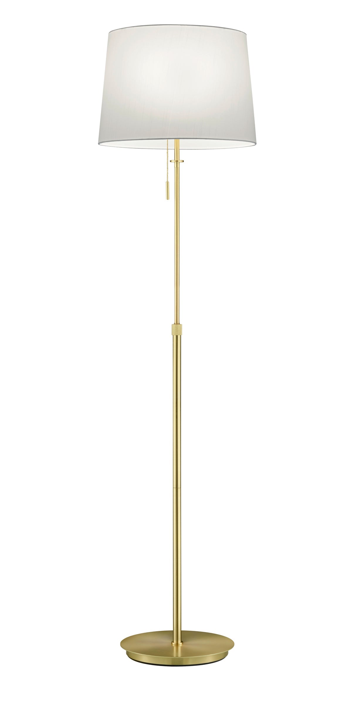 Piantana da Interno  E27 in Metallo Ottone Satinato