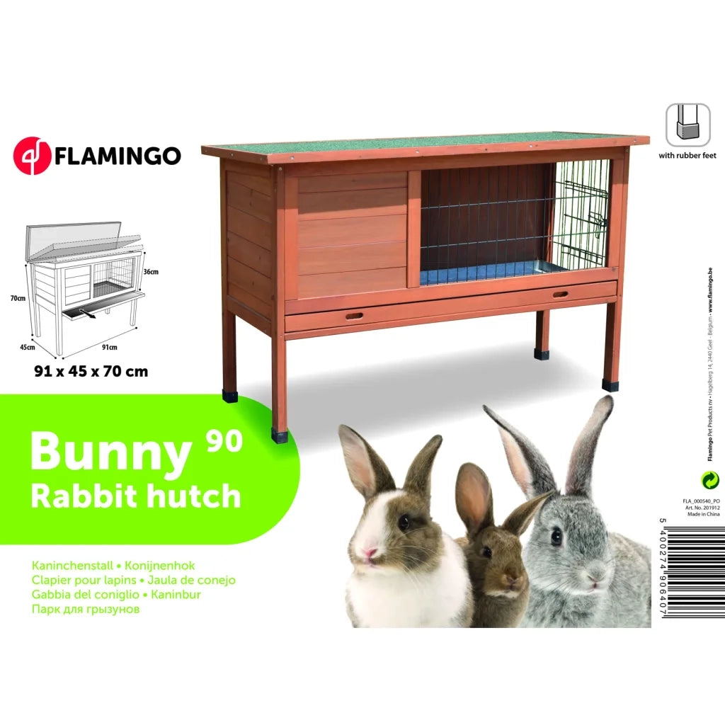 FLAMINGO Conigliera Bunny 90 91x45x70 cm Marrone 439666