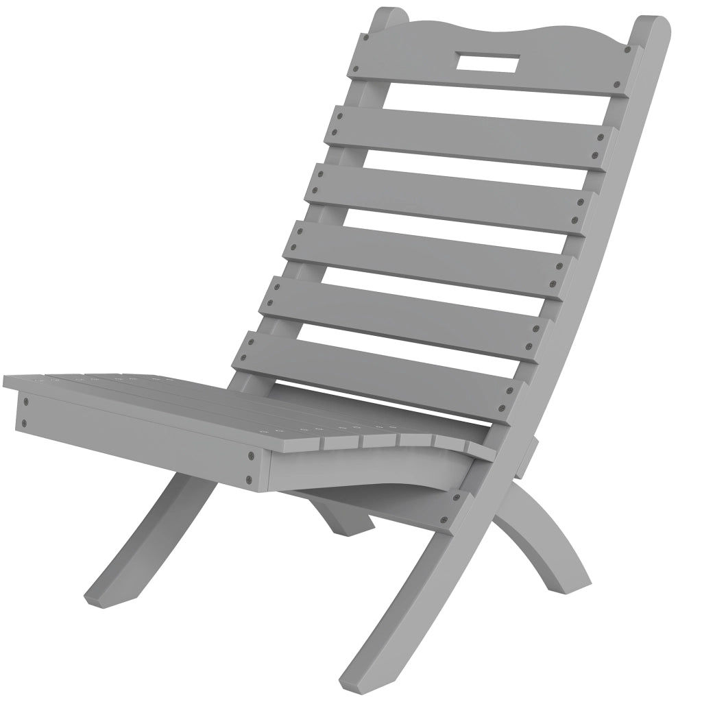 Sedia da Giardino in Legno ¨C zephmum ¨C Grigio 76x48x78 cm