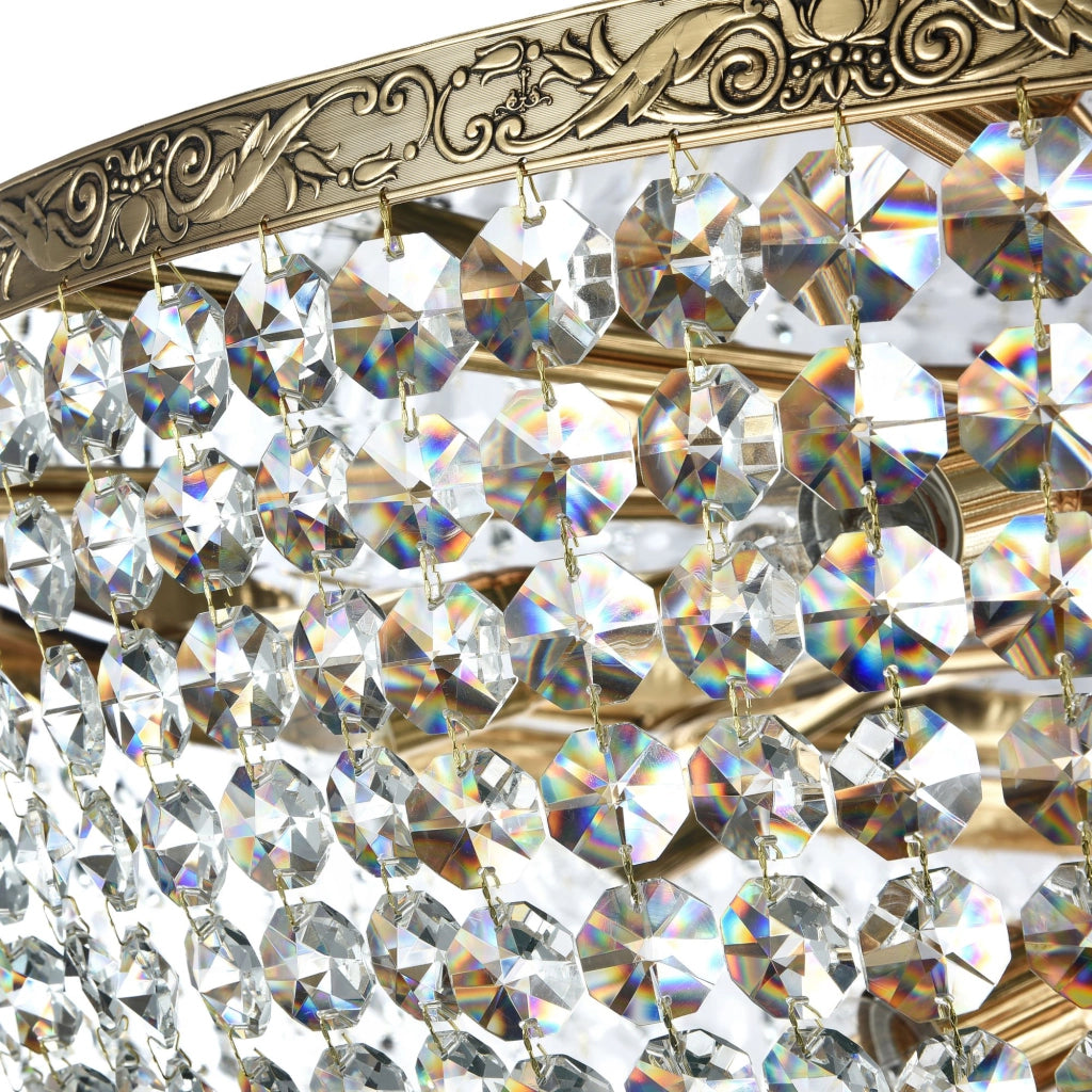 Maytoni Plafoniera contemporanea Palace 18 luci E27 oro metallo cristallo