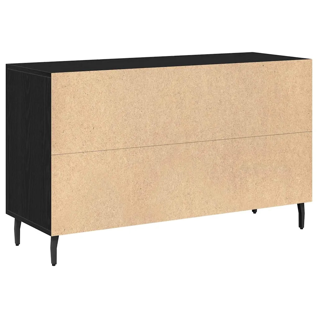 Credenza Rovere Nero 100 x 36 x 60 cm Legno multistrato 862959