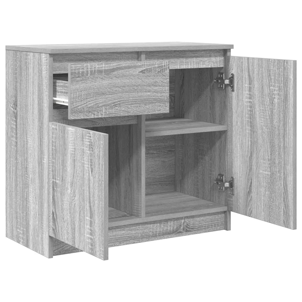 Credenza con Cassetto Grigio Sonoma 71x35x65 cm in Truciolato