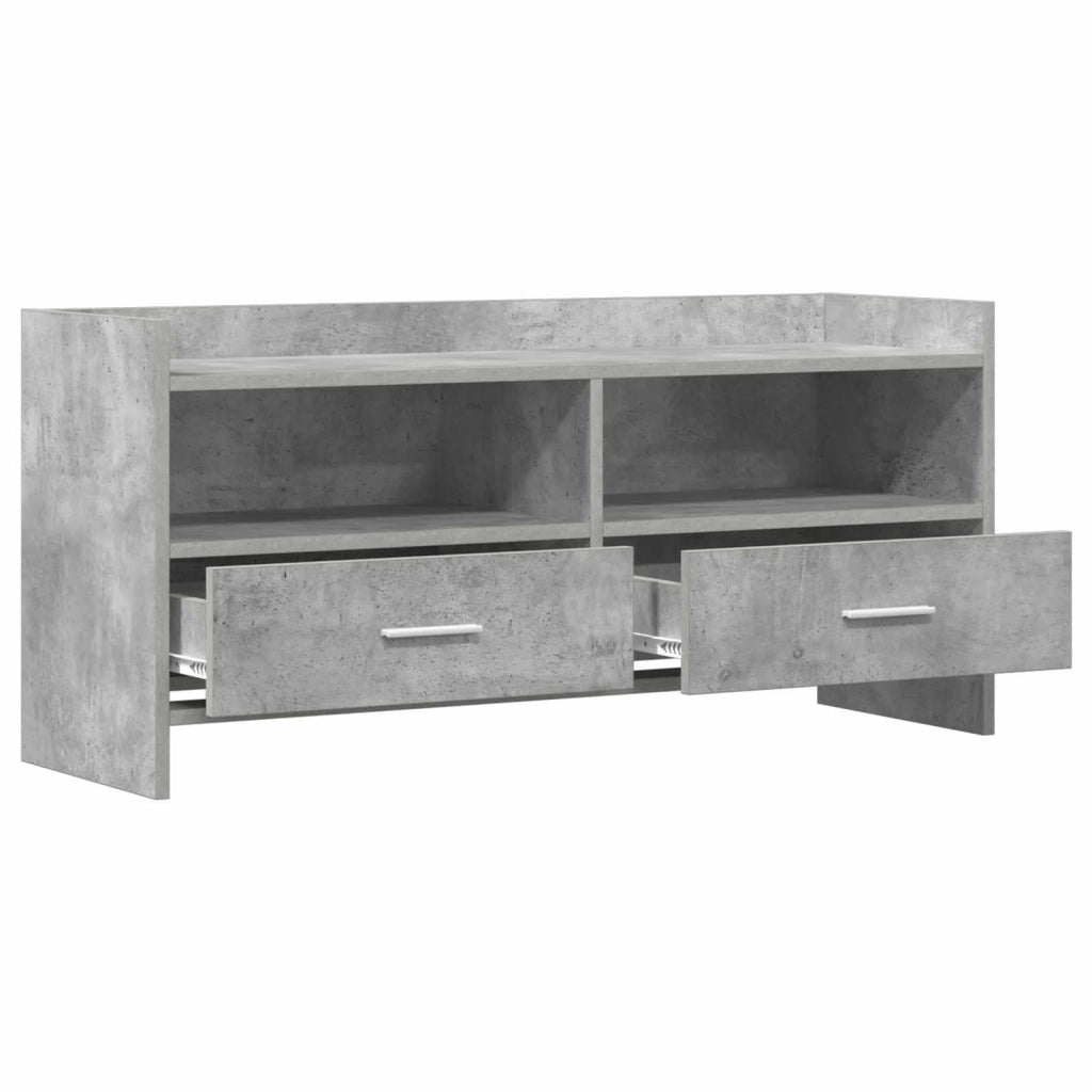 Mobile TV 100 x 33 x 47 cm Grigio Cemento Legno ingegnerizzato 8011158