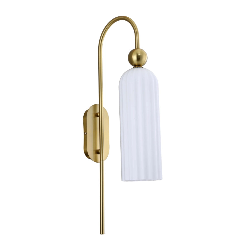 Applique da parete glamour Piega oro/bianco 1xE14 Light Prestige
