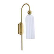 Applique da parete glamour Piega oro/bianco 1xE14 Light Prestige