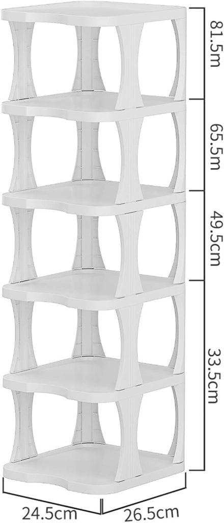 scarpiera Scarpiera impilabile, scarpiera Stretta Scaffali Verticali in plastica per Scarpe, Organizer impilabile per Scarpe per Porta d'ingresso del corridoio, giunzioni a piacimento