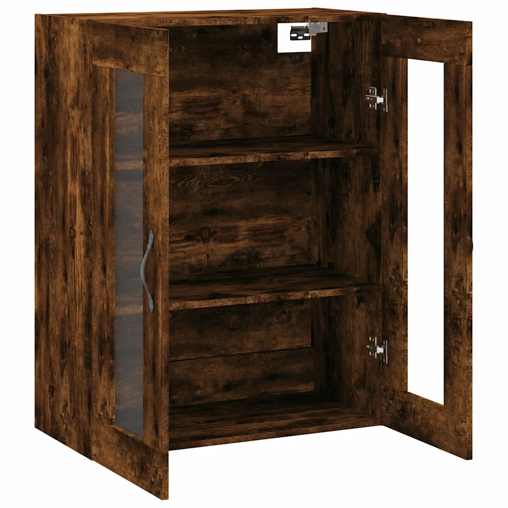 vidaXL Mobile a Parete Rovere Fumo 69,5x34x90 cm in Legno Multistrato