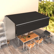 Tenda Sole Retrattile Automatica Parasole 5x3 m Antracite 3069469