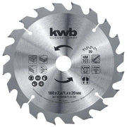 KWB 586959 Lama per Sega Circolare Metallo Duro 190mm 30 Denti Diametro Attacco 30mm Spessore 1,4mm