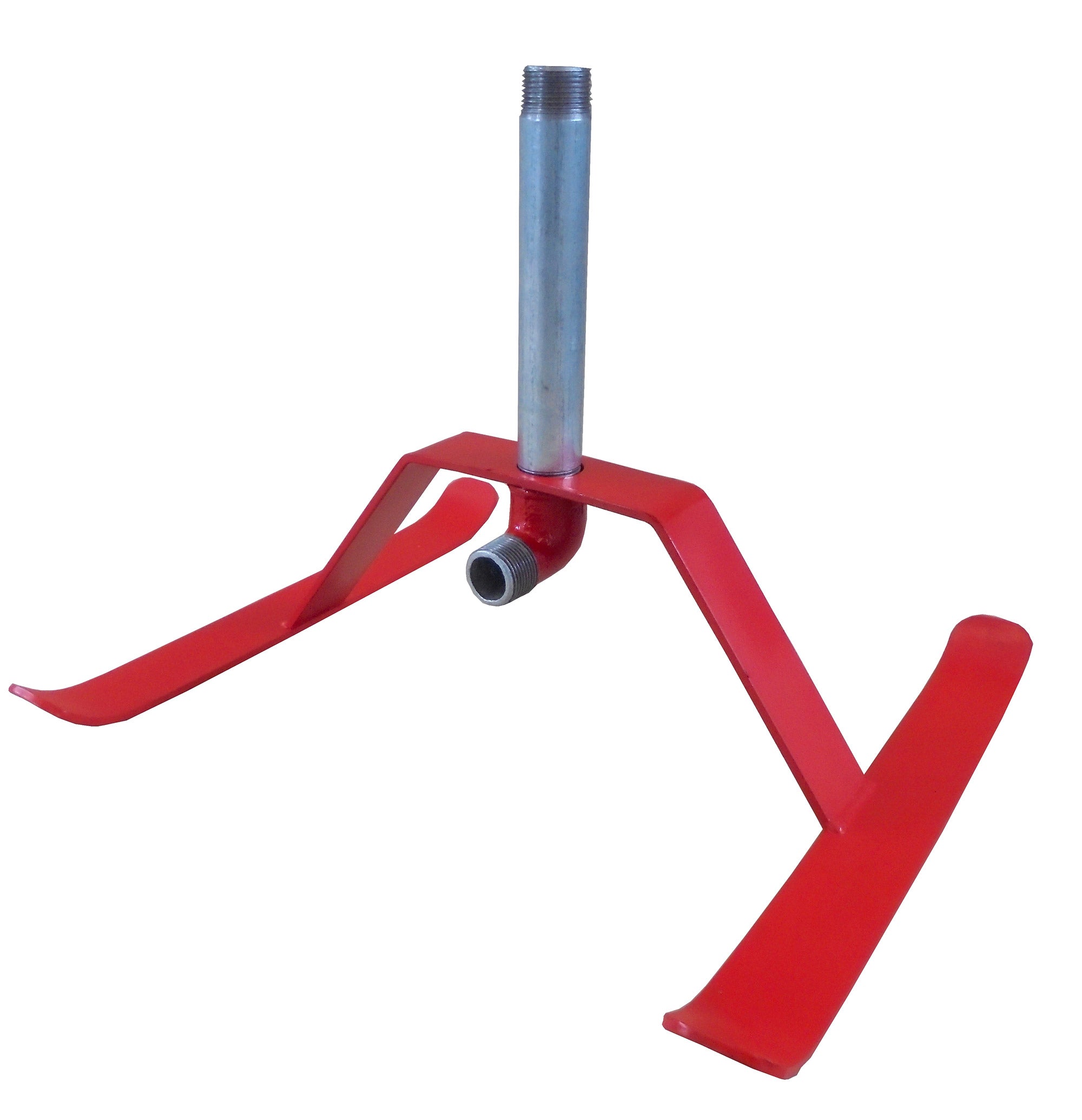 Slitta Portairrigatore Attacco ¾” M in Acciaio Tubo Zincato Rosso e Grigio Agrati