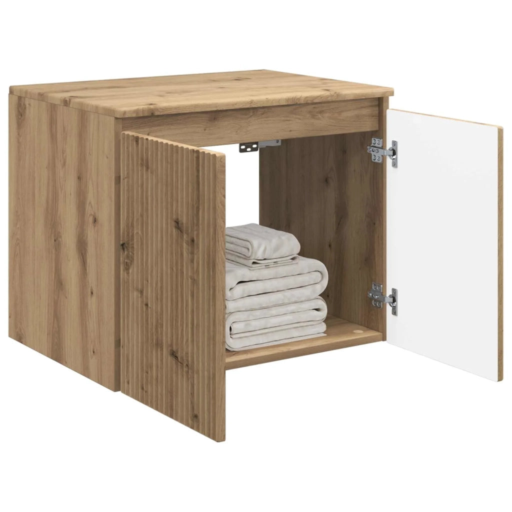 Mobiletto da Bagno a Muro Rovere Artigianale 890481
