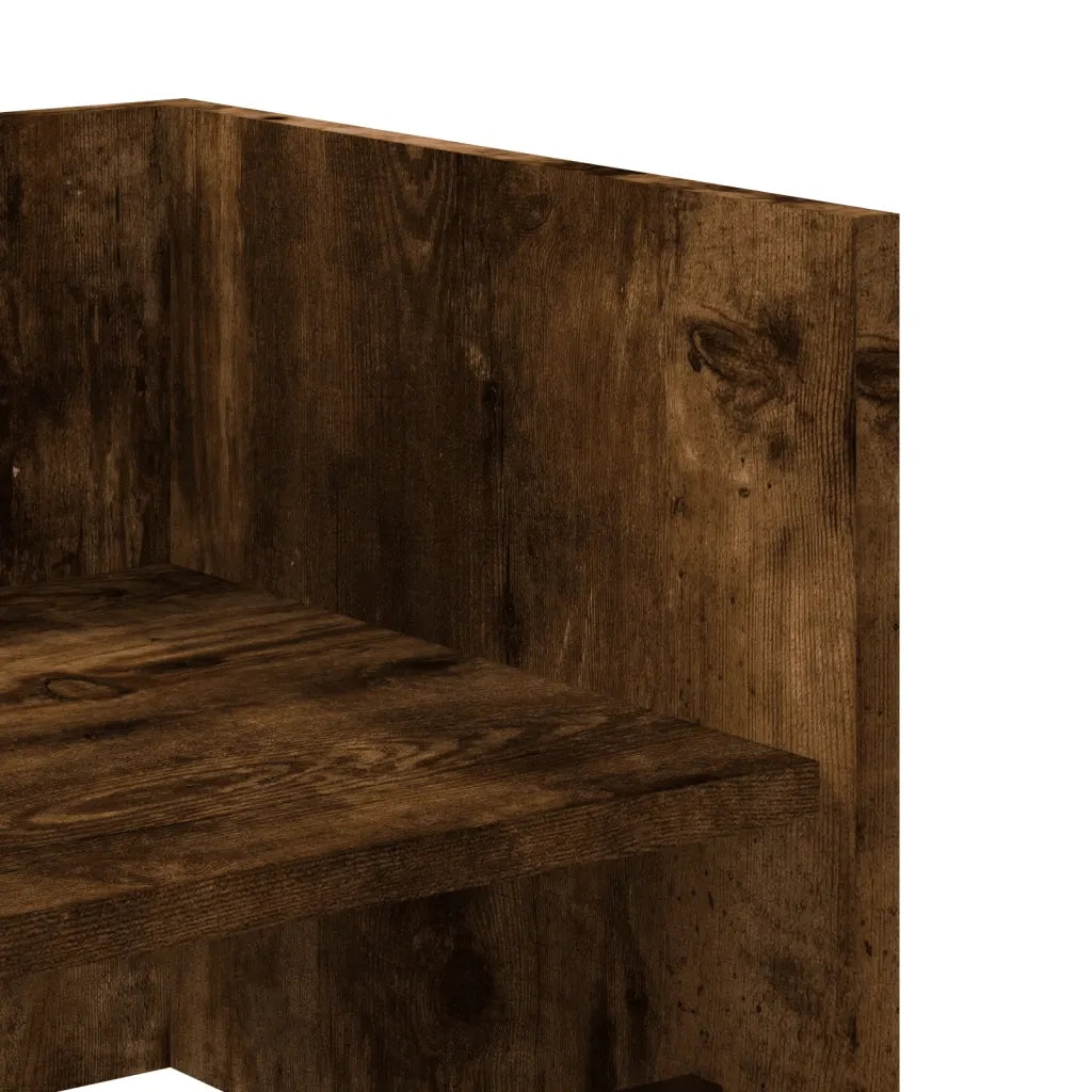Mensola a Muro Rovere Fumo 70,5x35x30,5 cm Legno Multistrato