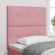Testiera Button Tufted Rosa 80 cm in Velluto