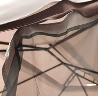 Gazebo Avana 3x4 m in Alluminio Nero