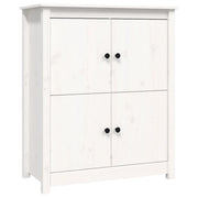 Credenza | Madia | Buffet da pranzo | Armadio da pranzo Bianca 83x41,5x100 cm in Legno Massello di Pino