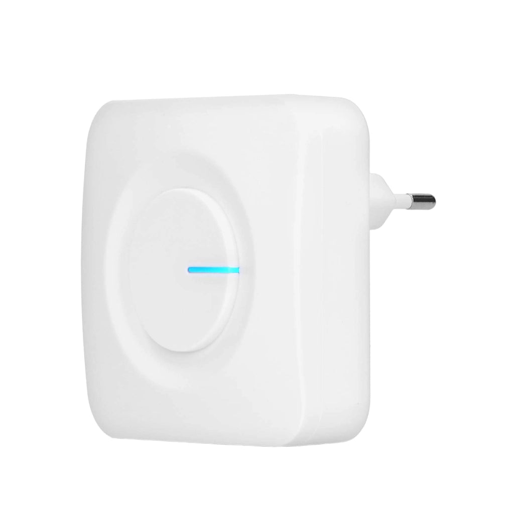 Campanello Senza Fili Cinetico Impermeabile IP44 Portata Fino a 200 metri Bianco Alecto