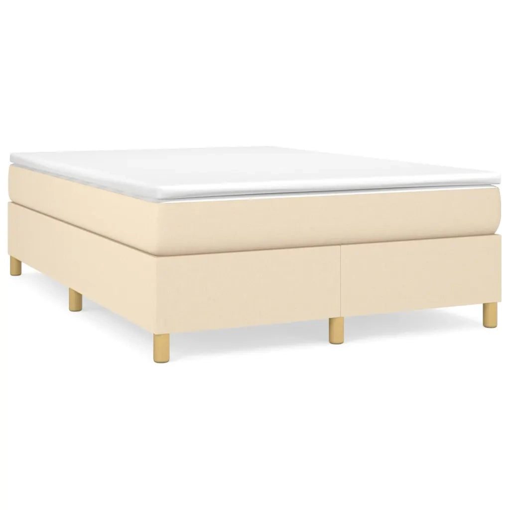 Struttura Letto a Rete a Molle Crema 140x200 cm in Tessuto 3120966