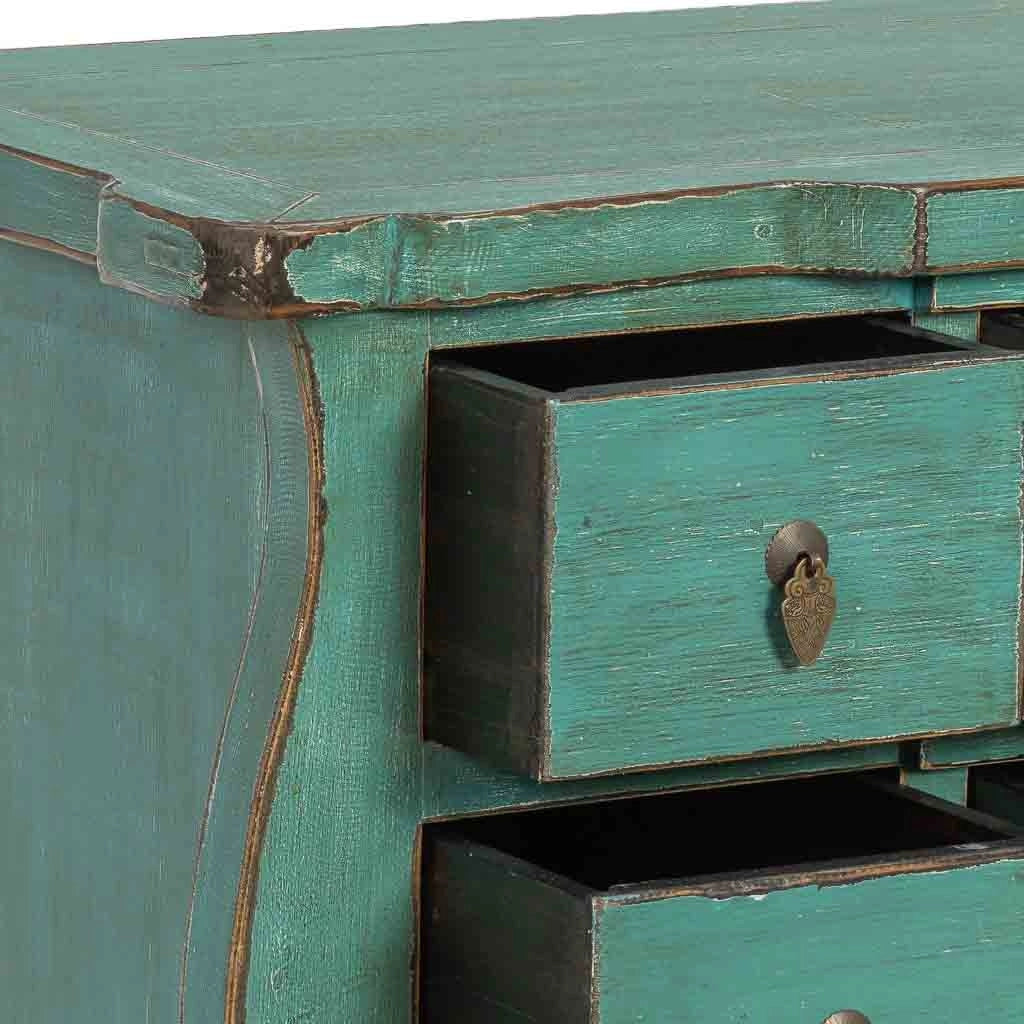 Mobile da ingresso in legno blu 90x48x80h cm