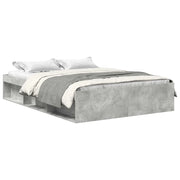 Letto matrimoniale | Letto per adulti | Giroletto Grigio Cemento 120x190 cm Small Double