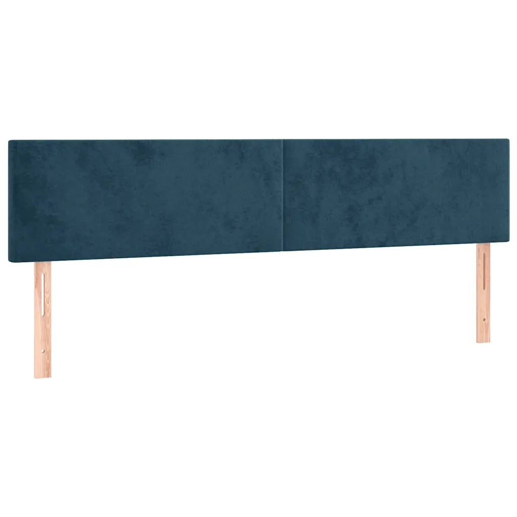 Giroletto senza Materasso Blu Scuro 120x190 cm Velluto