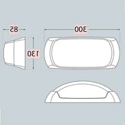 Lampada da soffitto a LED per esterno E27 IP66 impermeabile all'acqua per terrazza giardino balcone E27 lampa non inclusa - nero