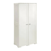 ARMADIO 2 ANTE PANNA 79X43X164 CM CON 2 MODULI E 2 RIPIANI – MOBILE ALTO ORGANIZZAZIONE CASA PER INGRESSO E LAVANDERIA