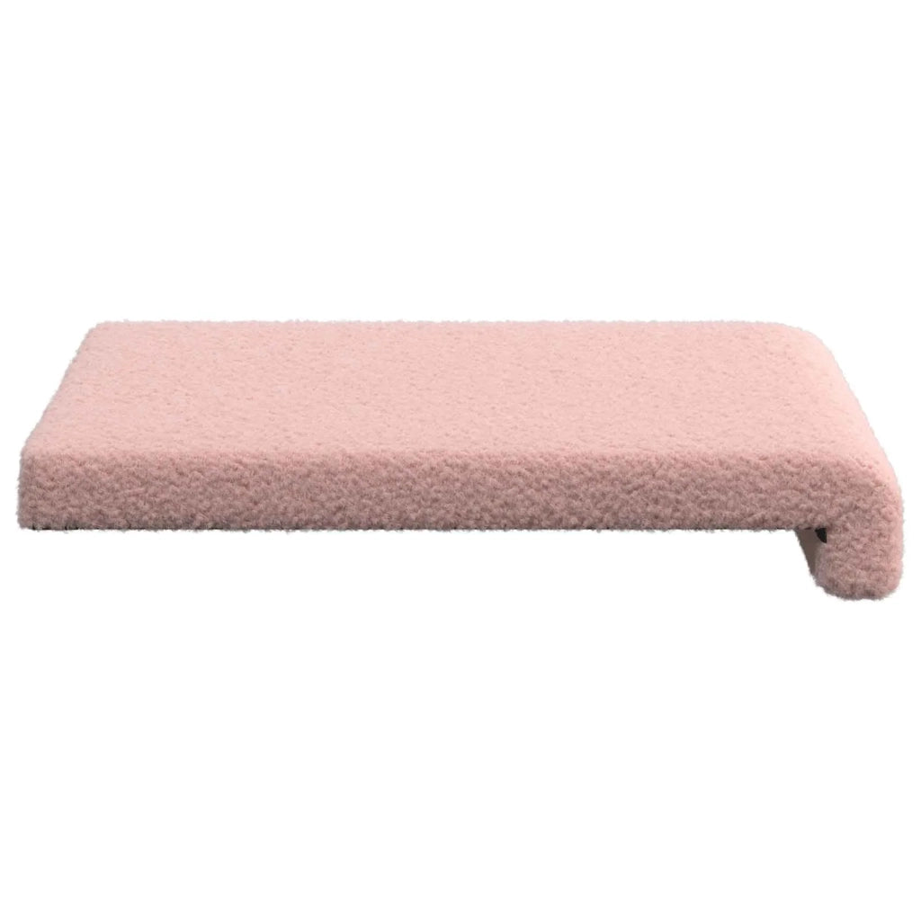 Cuscino per panchina 2 pcs Tessuto Sherpa Rosa Profondità 35 cm 42043074