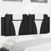 Cuscino Testiera Viana Nero e Bianco 120 cm in Similpelle 374786