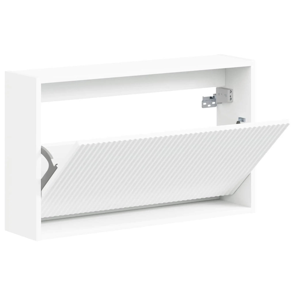 Mobiletto per Scarpe da Muro ARNHEM 71 x 17 x 43 cm Bianco 896625