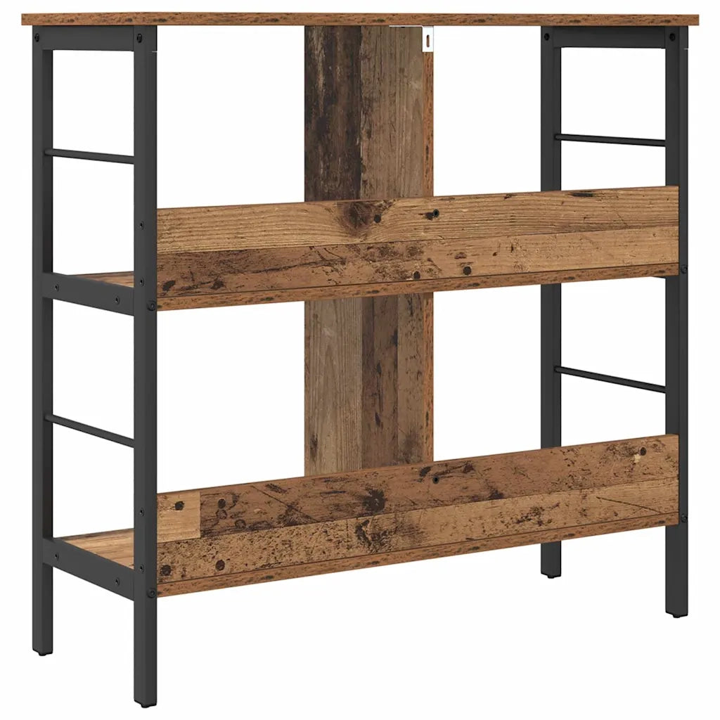 Libreria-Scaffale per Libri-Mobile di Stoccaggio Legno vecchio 82 x 32 x 79 cm Legno multistrato