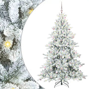 Albero di Natale | Decorazioni natalizie Artificiale con Rami Pieghevoli Bianco 210 cm