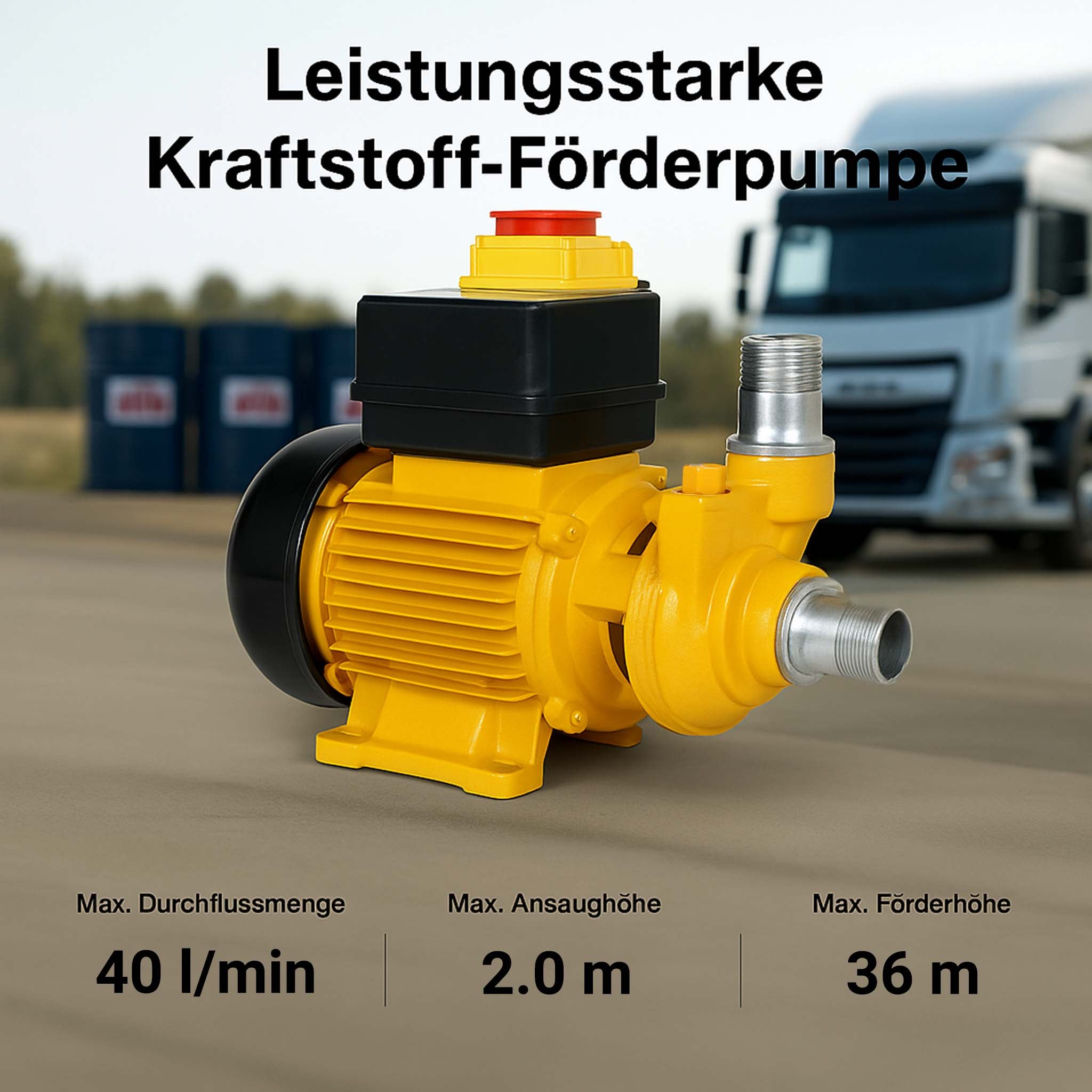 Pompa per diesel gasolio 2.400 l/h 230 V AC 550 W