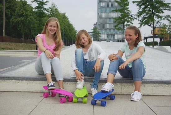 Skateboard retro per bambini - design vintage con cuscinetti a rulli ABEC 5