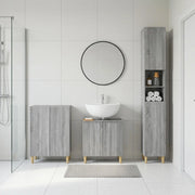Set di armadietti da bagno in 3 pezzi ARNHEM Sonoma grigio 3417447