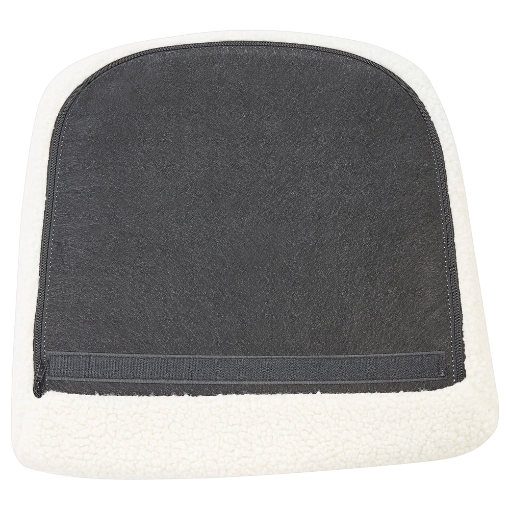 Sedia a dondolo in tessuto poliestere boucle bianco e oro Rivestimento in metallo Gambe a pattini Design tradizionale e retrò